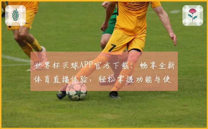 世界杯买球APP官方下载：畅享全新体育直播体验，轻松掌握功能与使用指南